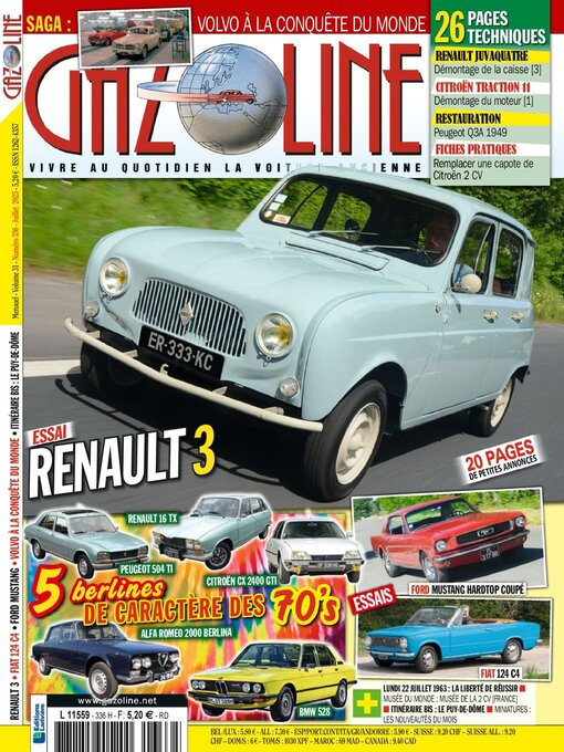 Détails du titre pour Gazoline par Editions Lariviere SAS - Disponible